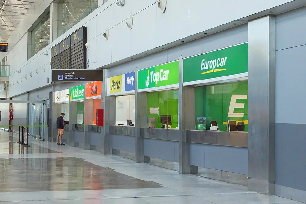 car hire desks